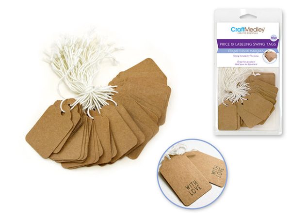 paper kraft tag with string