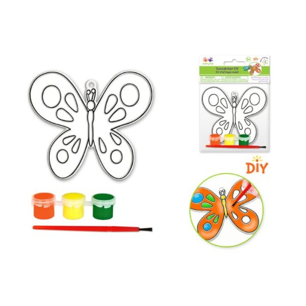 colorful butterfly sun catcher