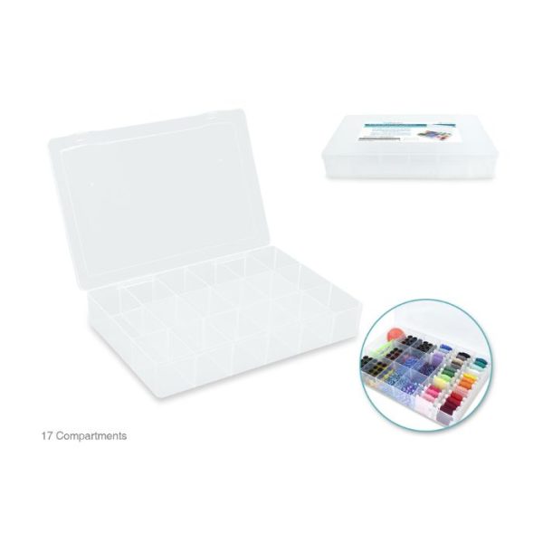 boîte de rangement avec 17 compartiments