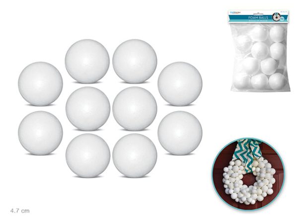 Boule en styromousse 1,85 po perfect for crafts