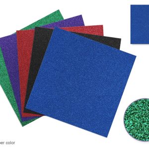 primary colored glitter paper