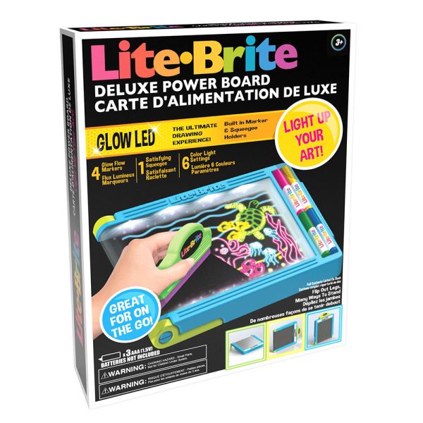 Lite-Brite luminescent drawing board for kids