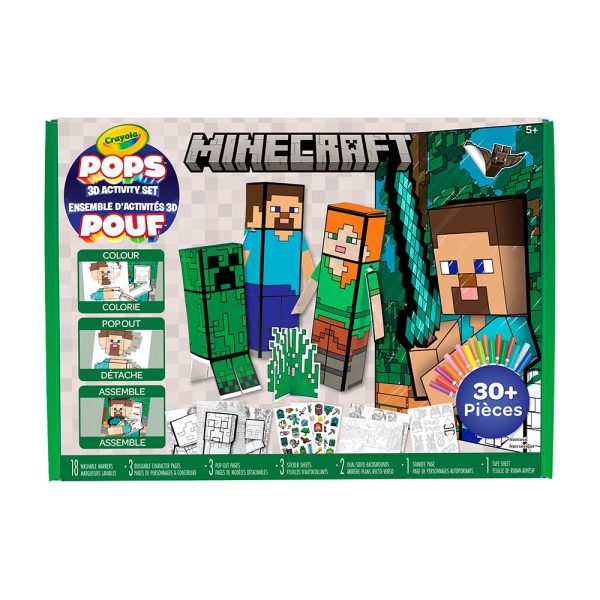 3D Minecraft activity set
