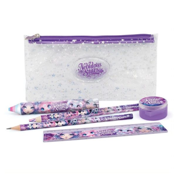 Nebulous Stars stationery set with artistic designs