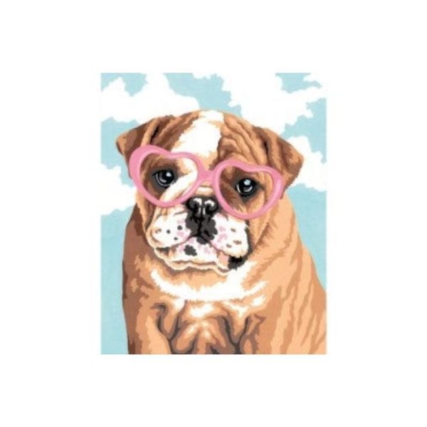paint by numbers dog love artwork