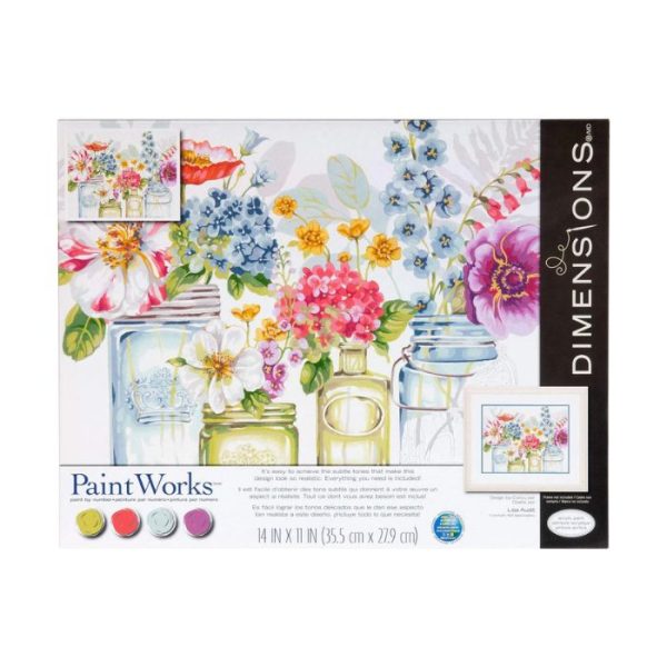 paint by numbers rainbow flowers
