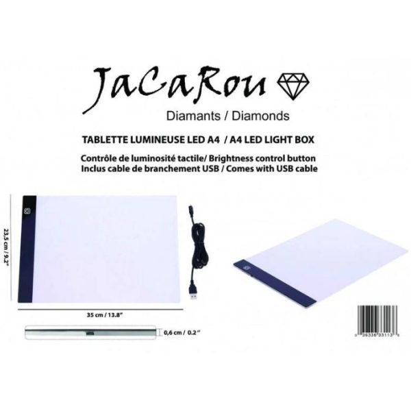 Broderie de diamant (Diamond Painting) light pad
