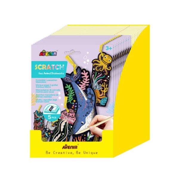 Carte à Gratter Marque-page ou Accroche-porte