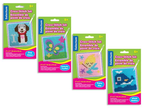 Ensemble de point de croix 4 x 4 pouces